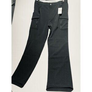 NEW Flexcamo Men’s Tactical Cargo Pants Black 2XL/32 Elastic Waist Button L35